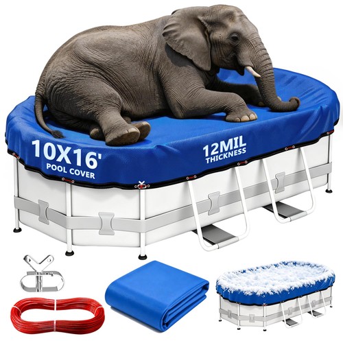 16x10ft oval winter pool - pool, cover